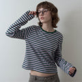 FOREU [29CM Exclusive] (4th) Striped Sleeve T-Shirt (Lavender)