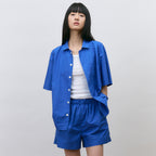 Taats Summit Blue Washed Cotton Pajama Shirt