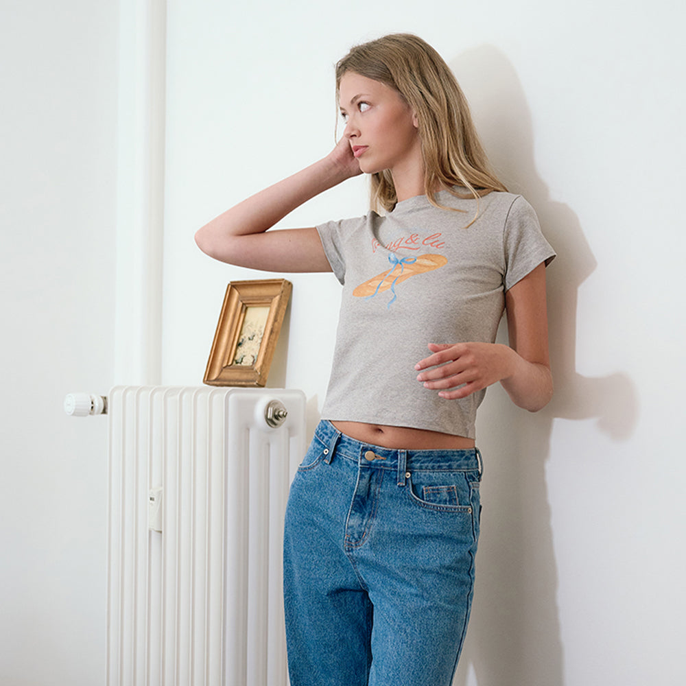 LANG&LU BAGUETTE T-Shirts_GREY