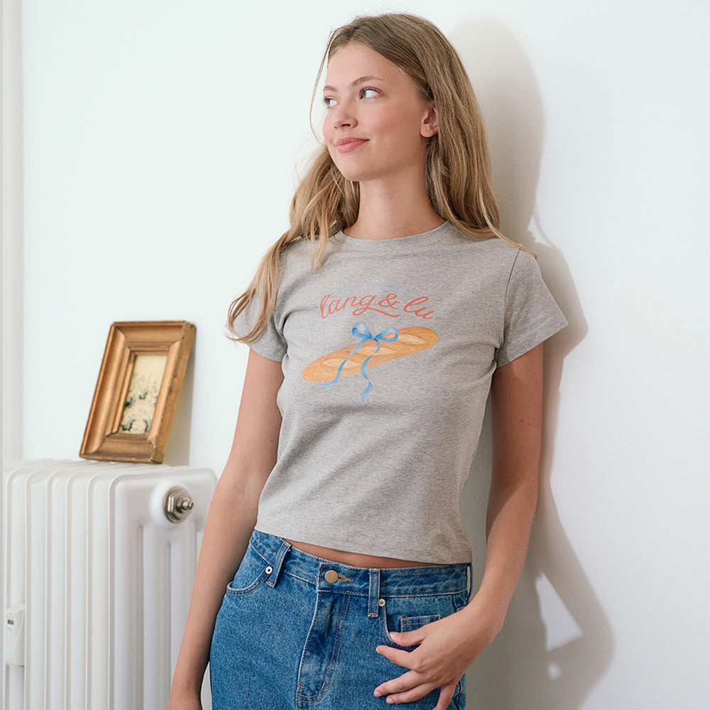 LANG&LU BAGUETTE T-Shirts_GREY