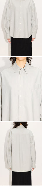 HOPE (concierge) ROOM SHIRT (CLOUD GREY STRIPED)