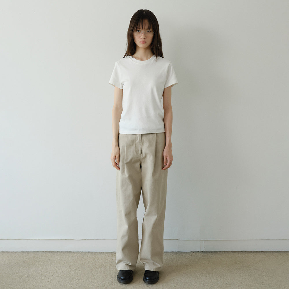 AREYOU SEOUL BASIC SIMPLE T-SHIRT, WHITE