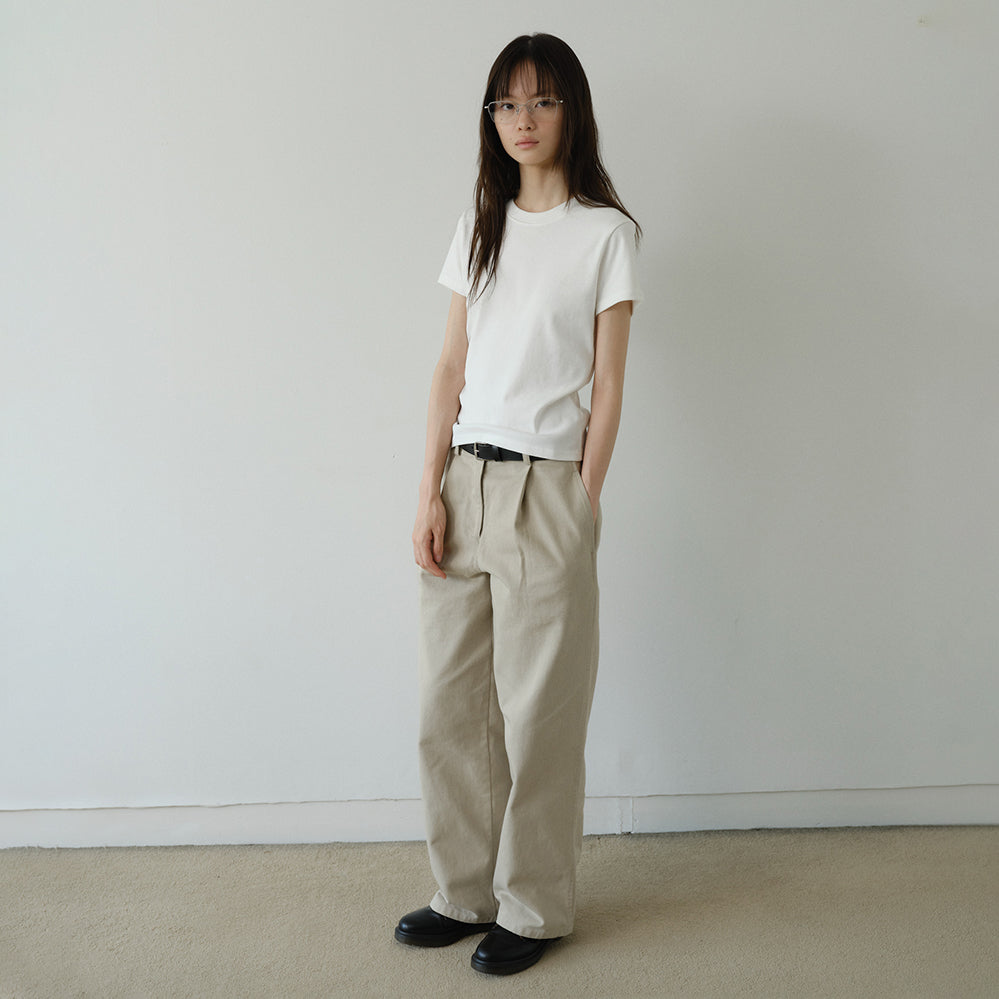 AREYOU SEOUL BASIC SIMPLE T-SHIRT, WHITE