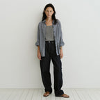 URAGO Roll-up check shirt_2colors