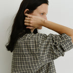 URAGO Roll-up check shirt_2colors