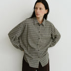 URAGO Roll-up check shirt_2colors
