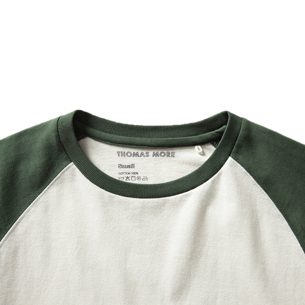 THOMAS MORE TF3-TS05 Jack Raglan Sleeve-[Pesto Green]