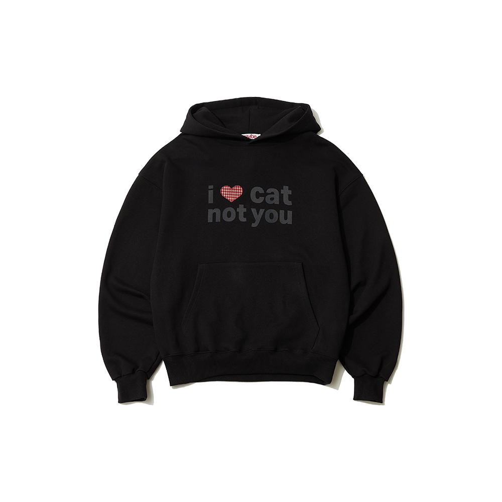 itzavibe I LOVE CAT NOT YOU CAT EAR HOODIE