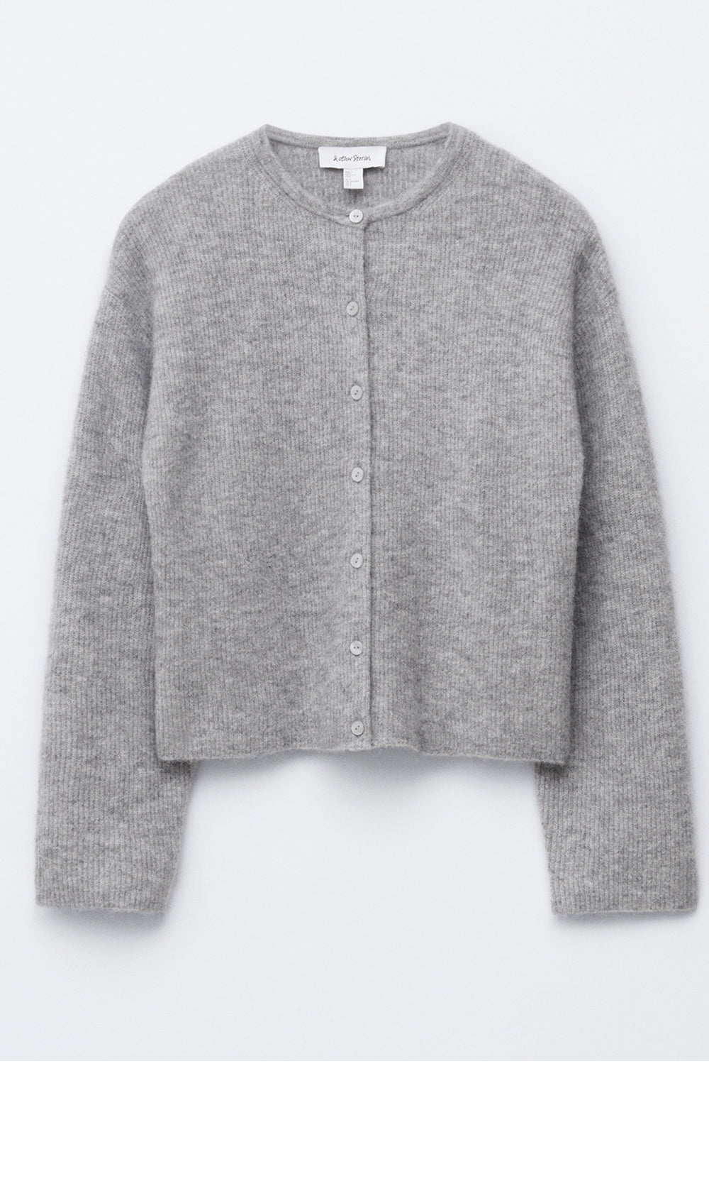 & Other Stories Alpaca blend knit cardigan (Grey)