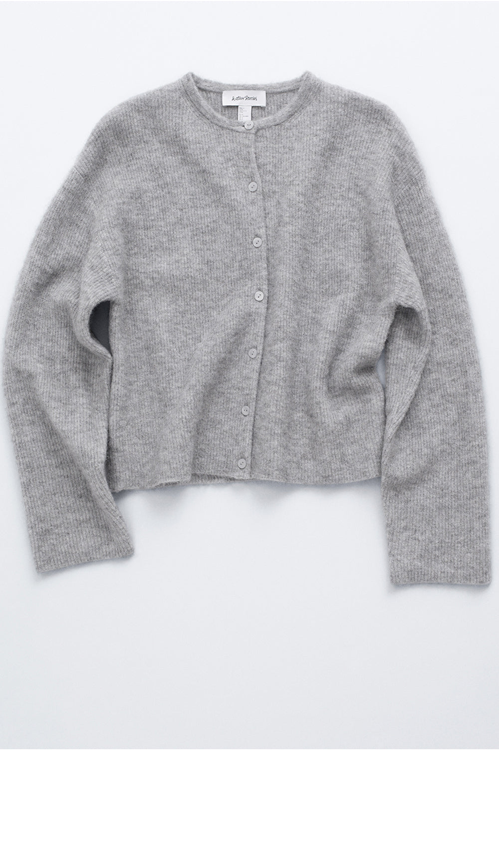 & Other Stories Alpaca blend knit cardigan (Grey)