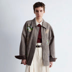 & Other Stories Embroidery Shirt Jacket (Mole/Embroidery)