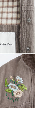 & Other Stories Embroidery Shirt Jacket (Mole/Embroidery)