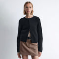 & Other Stories Rib Knit Cardigan (Black)