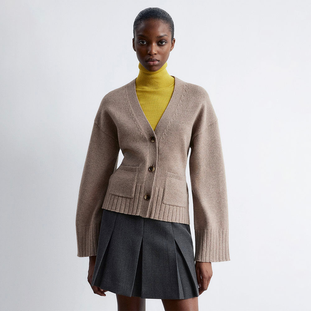 & Other Stories Tapered knit cardigan (Mole)