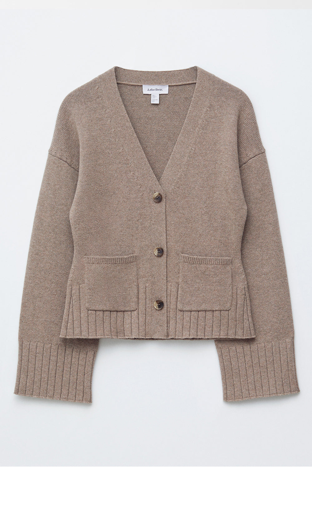& Other Stories Tapered knit cardigan (Mole)