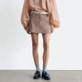 & Other Stories Wool Mini Skirt (Taupe)