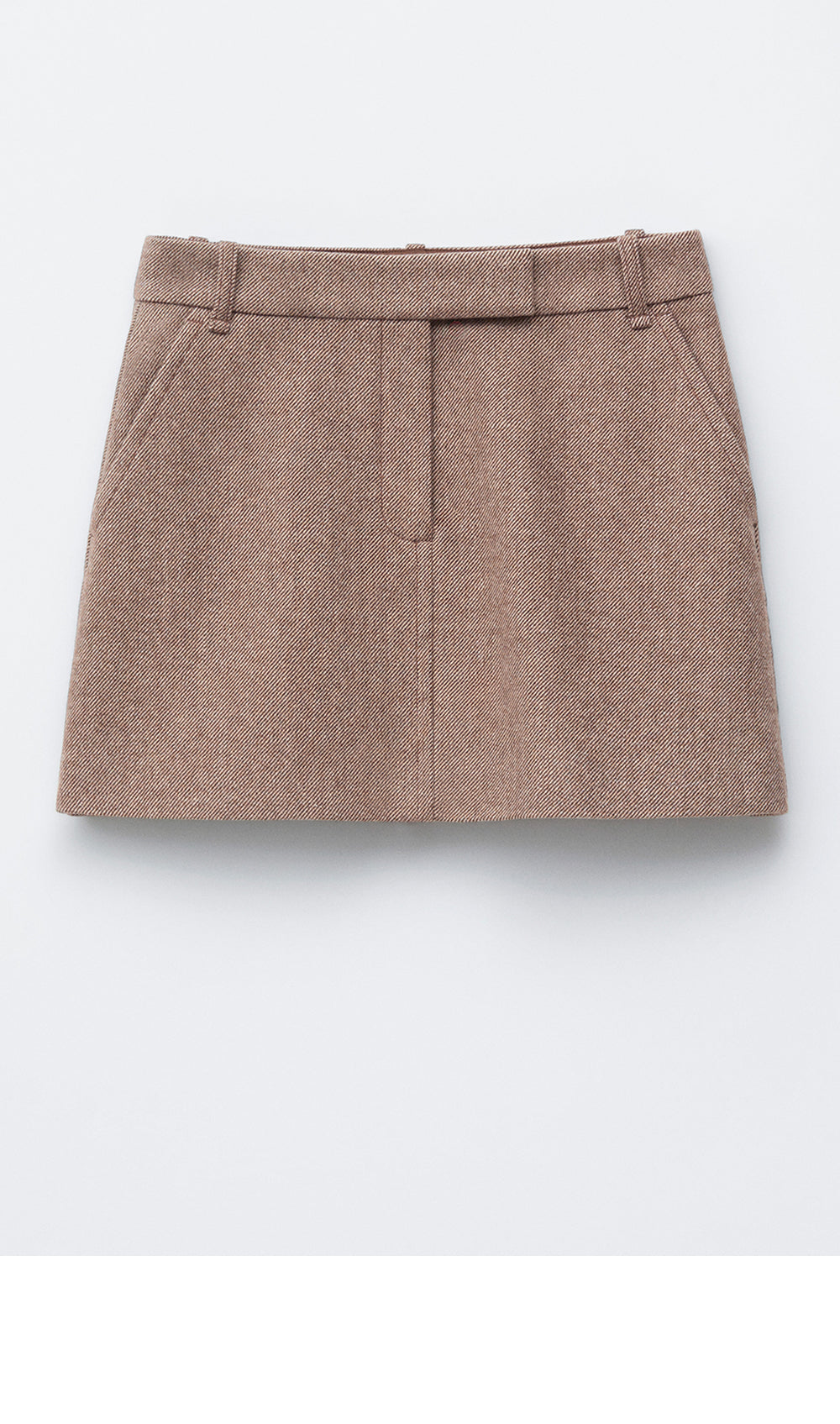 & Other Stories Wool Mini Skirt (Taupe)
