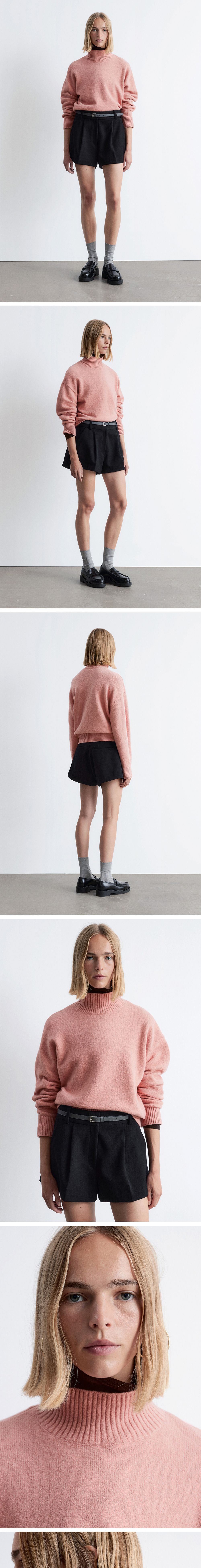 & Other Stories Turtleneck Sweater (Pink)