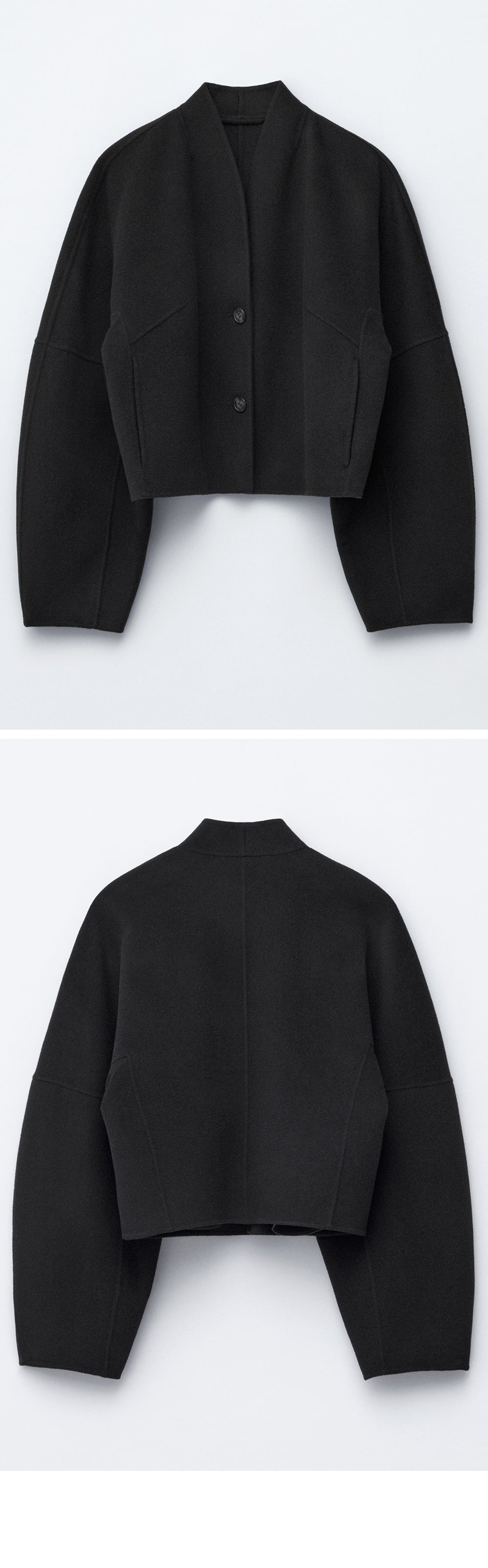 & Other Stories Wool Double Jacket (Black)