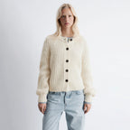 & Other Stories Balloon Sleeve Cardigan (Cream)