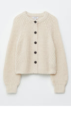 & Other Stories Balloon Sleeve Cardigan (Cream)