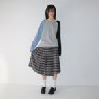 RONRON MULTI COLOR LOOSE FIT LONG SLEEVE GREY DOT