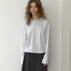 THE MITTEN [19th] Molly hoodie t-shirt (melange gray)