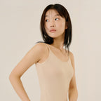 MARN5 Rich modal basic U-neck string tank top big size tank top