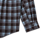 MICHIKO LONDON KOSHINO OVERSIZED CHECK SHIRTS SKY BROWN