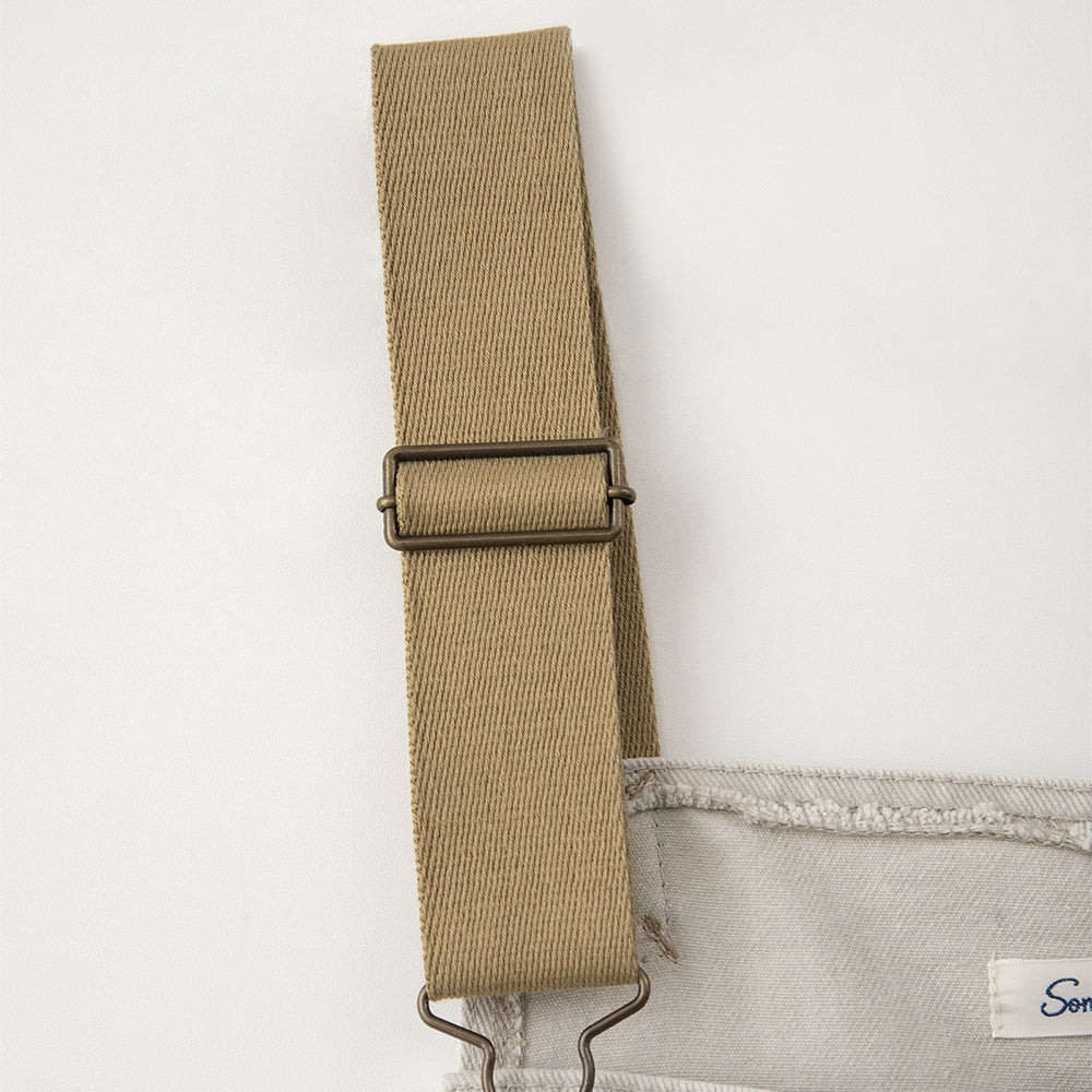 SOMEWHEREBUTTER SOMEWHEREBUTTER Vintage Combi Cotton Overall - Oat Beige