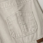 SOMEWHEREBUTTER SOMEWHEREBUTTER Vintage Combi Cotton Overall - Oat Beige