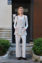 SOMEWHEREBUTTER SOMEWHEREBUTTER Vintage Combi Cotton Overall - Oat Beige