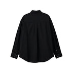BITTERCELLS Oversized Essential Shirt-Black