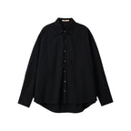 BITTERCELLS Oversized Essential Shirt-Black