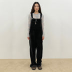 SINOON SINOON Vintage Rose Velvet Overall (Black)