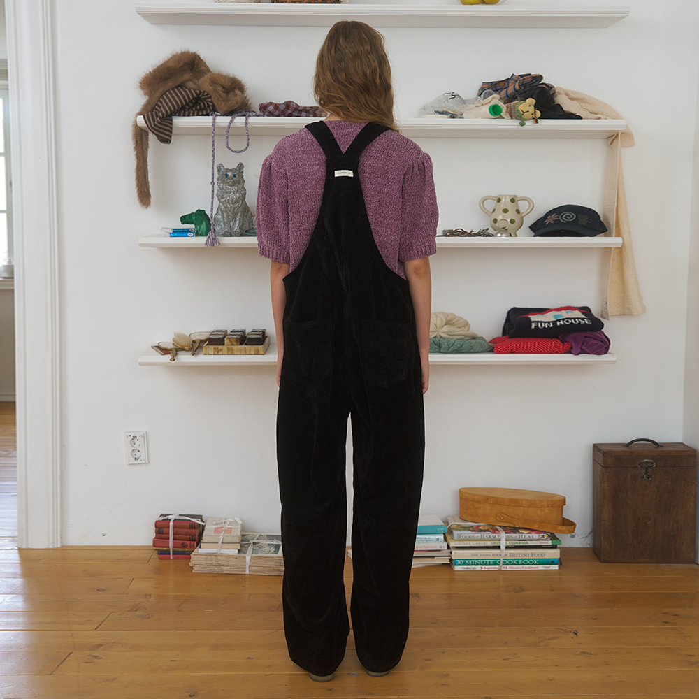 FUN FROM FUN FUN FROM FUN Cozy Home Overall, Black