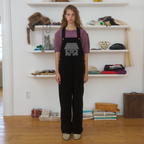 FUN FROM FUN FUN FROM FUN Cozy Home Overall, Black