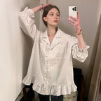 DEWEDEWE [5th ​​reorder] Frill shirt_beige