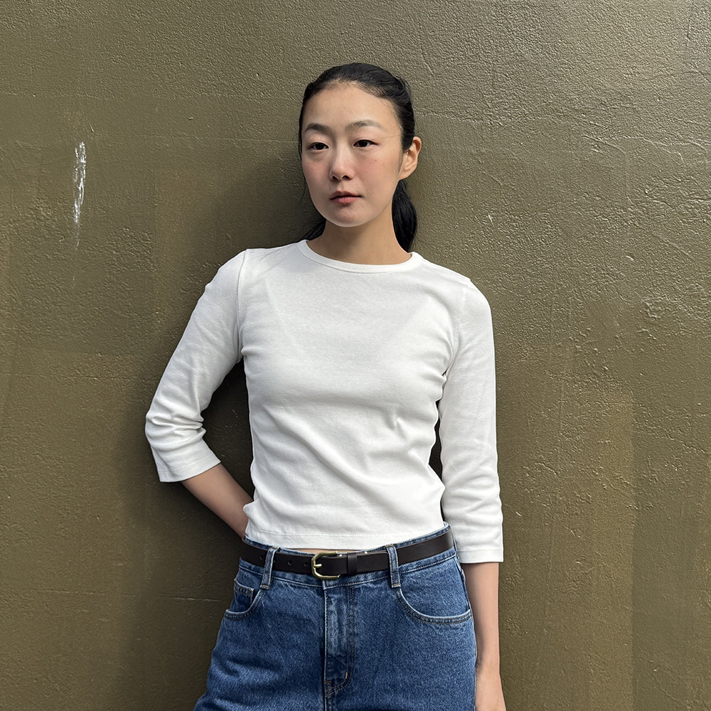 PONYTAIL Jackie Simple T-shirt (White)