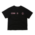 ER Street league gradient artwork logo over-crop fit T-shirt (Black)