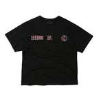 ER Street league gradient artwork logo over-crop fit T-shirt (Black)