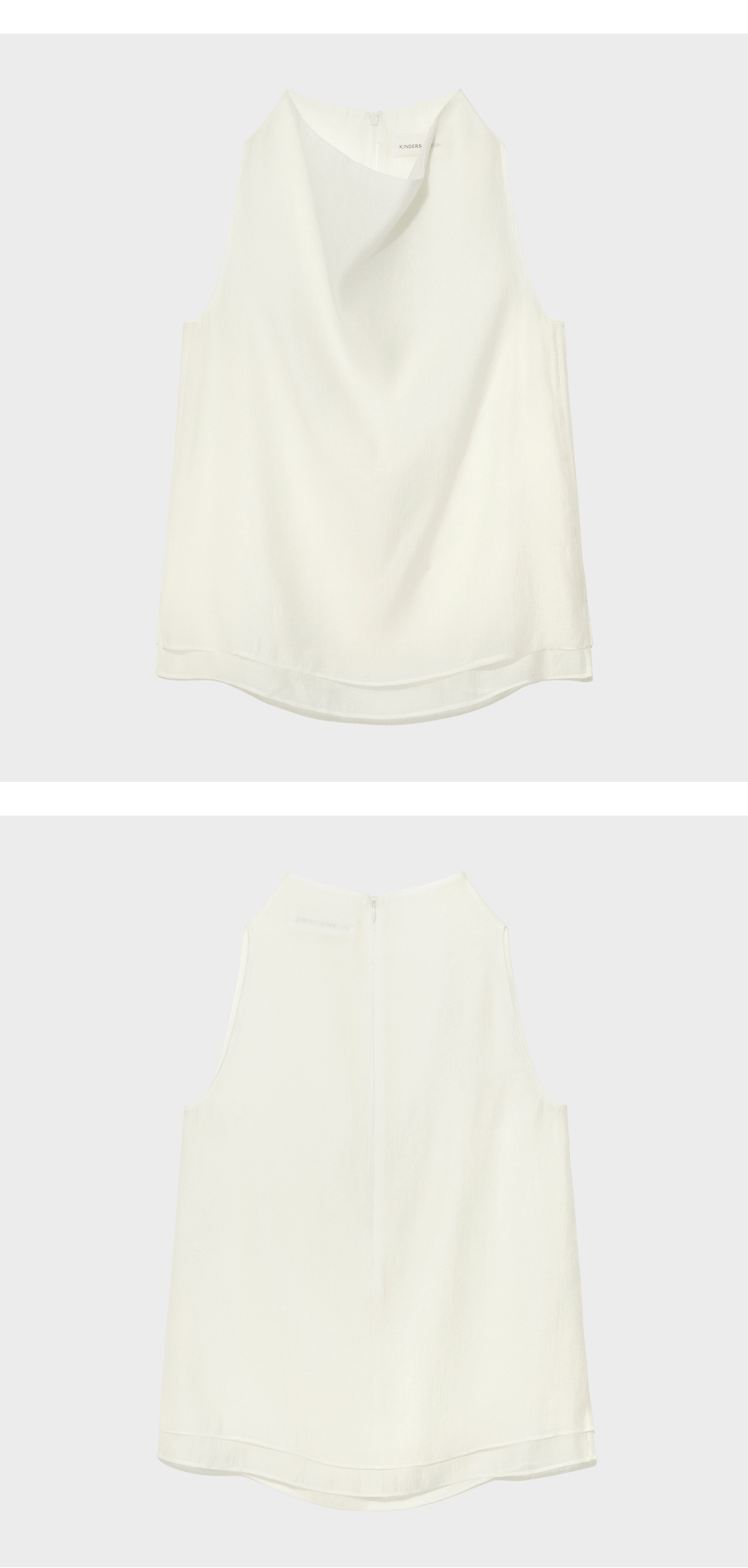 kindersalmon Ann Fluid Top Pearl