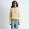 & Other Stories Alpaca Blend Collar Sweater (Light Yellow)