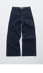 & Other Stories Regular Wide Leg Jeans (Dark Blue)