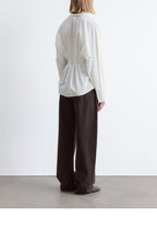 & Other Stories Fitted Waist Cotton Shirt (White)
