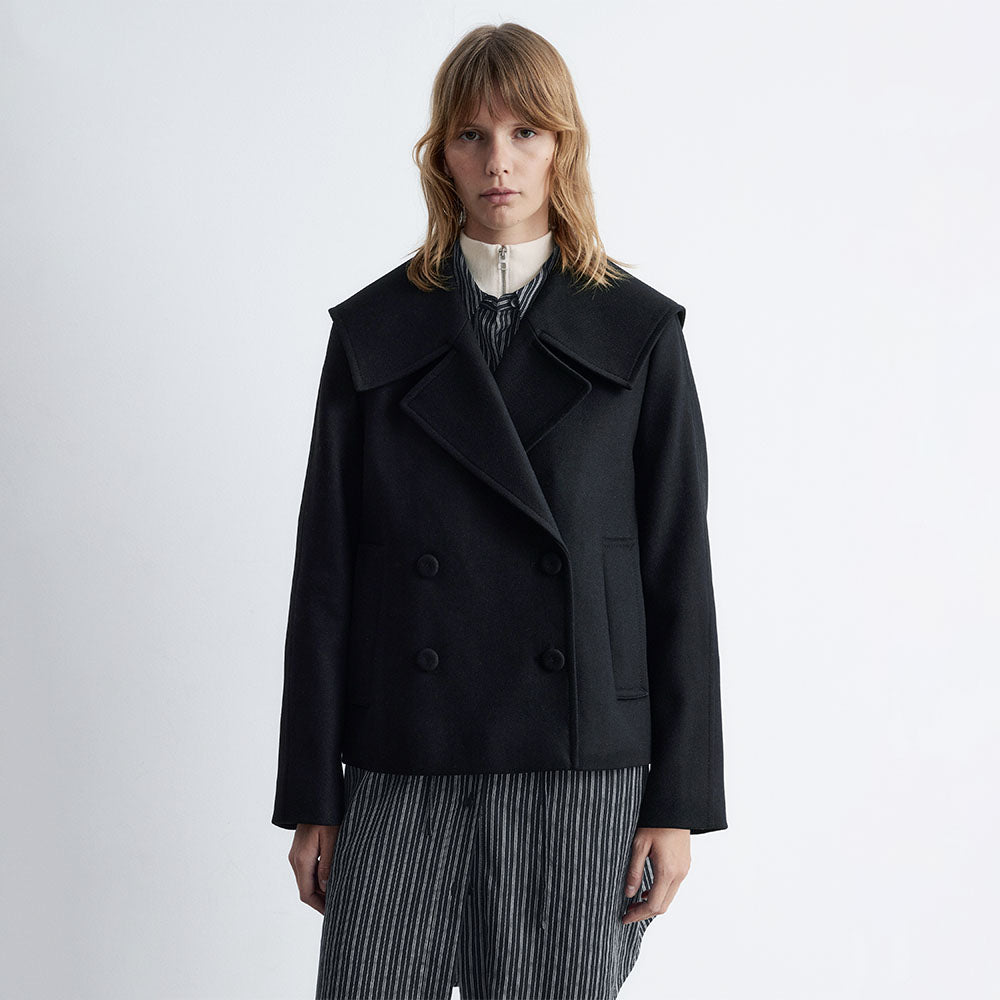 & Other Stories Double-breasted wool jacket (Black)