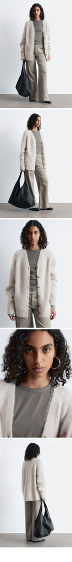 & Other Stories Flared corduroy trousers (Mole)
