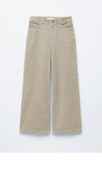 & Other Stories Flared corduroy trousers (Mole)