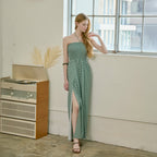 VIKINI VENDER VIKINI VENDER Beaute Ethnic Slit Jumpsuit - Mint
