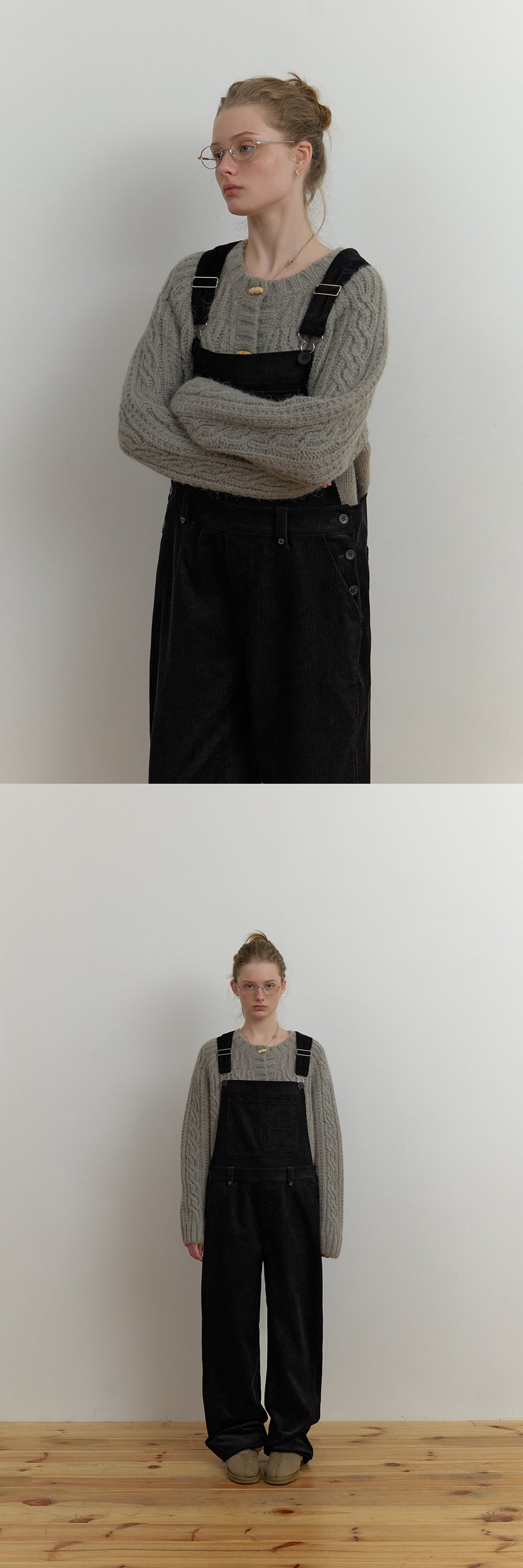THE MITTEN THE MITTEN Roo Overall Pants Black